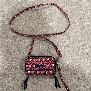 Vera Bradley Crossbody Wristlet Wallet Diamond Print